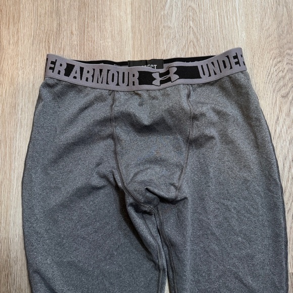Under Armour Compression Gray Leggings Medium - Picture 3 of 5